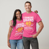 T-shirt Bowling 40E Anniversaire Bowling 40 Ans Bowler (Unisexe)