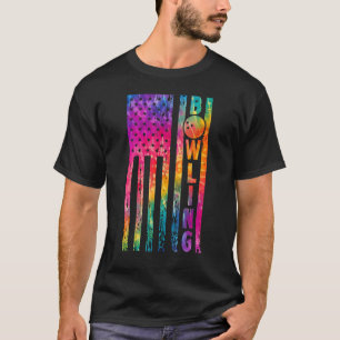 T-shirt Bowling American Flag Patriotic Pride 4 juillet