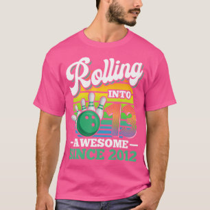 T-shirt Bowling Anniversaire Fête En 13 Ans 13E
