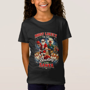 T-Shirt Bowling avec le Père Noël
