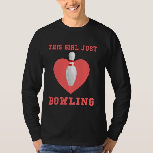 T-shirt Bowling Ball Chaussures Jeux Bag Pins Bowler Team  (Devant)