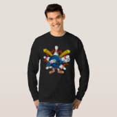 T-shirt Bowling Ball Dabbing Bowling Players &  Bowling (Devant entier)