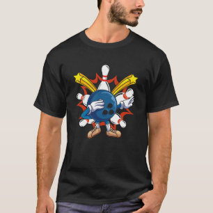 T-shirt Bowling Ball Dabbing Bowling Players & Bowling