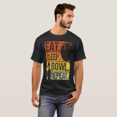 T-shirt Bowling Ball Pin Bowler Strike Bowlin (Devant entier)