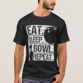 T-shirt Bowling Ball Pin Bowler Strike Bowling Fanatic Bow (Devant)