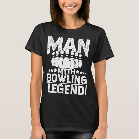 T-shirt Bowling Ball Pin Bowler Strike Bowling Fanatic Bow (Devant)