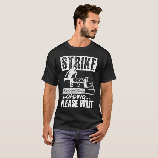 T-shirt Bowling Ball Pin Bowler Strike Bowling Fanatic Bow (Devant entier)