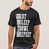 T-shirt Bowling Ball Pin Bowler Strike Bowling Team Bowlin (Devant)