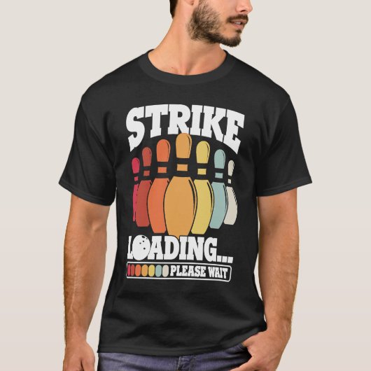 T-shirt Bowling Ball Pin Bowler Strike Bowling Team Bowlin (Devant)