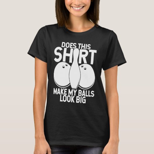 T-shirt Bowling Ball Pin Bowler Strike Bowling Team Bowlin (Devant)