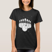 T-shirt Bowling Ball Pin Bowler Strike Bowling Team Bowlin (Devant)