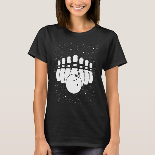T-shirt Bowling Ball Pin Bowler Strike Bowling Team Bowlin (Devant)