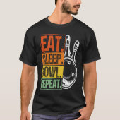 T-shirt Bowling Ball Pin Bowler Strike Bowling Team Bowlin (Devant)