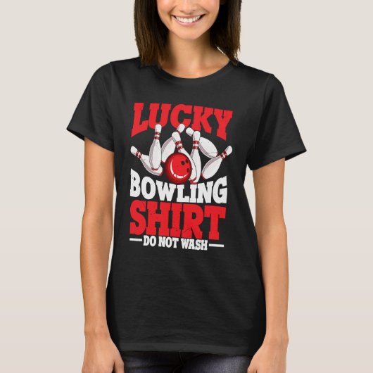 T-shirt Bowling Ball Pin Bowler Strike Bowling Team Bowlin (Devant)