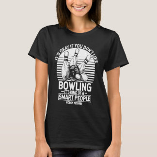 T-shirt Bowling Ball Pin Bowler Strike Team Bowling Alley 