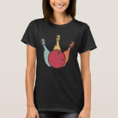 T-shirt Bowling Ball Pins Bowler Strike Bowling Legend Bow (Devant)