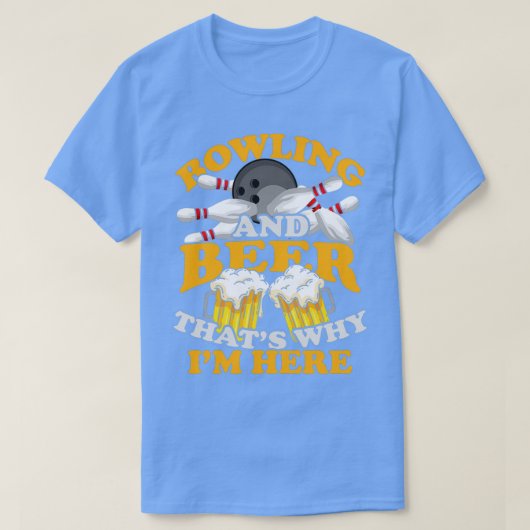 T-shirt Bowling Beer Alcools Skitttts Strike Bowling T (Design devant)
