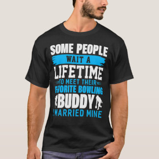T-shirt Bowling Buddy J'ai épousé la ligue de bowling de l