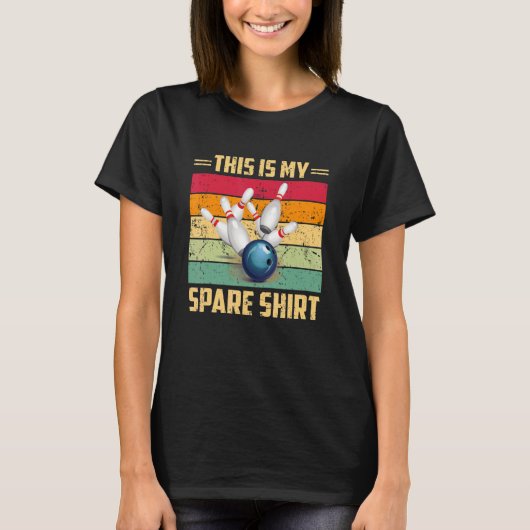 T-shirt Bowling C'Est Mon Spare Bowling Bowling Bowler Vin (Devant)