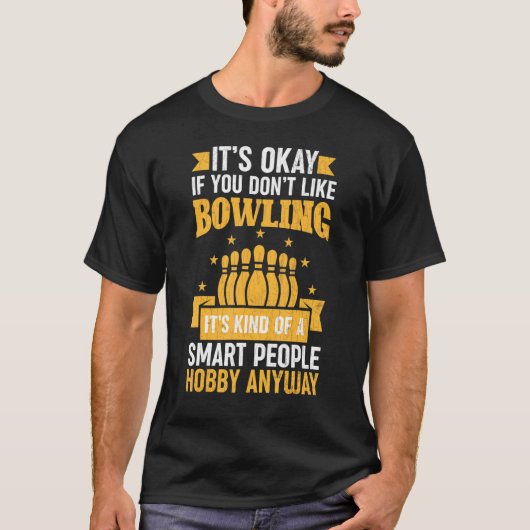 T-shirt Bowling C'est Smart People Hobby Player Bowler Gra (Devant)