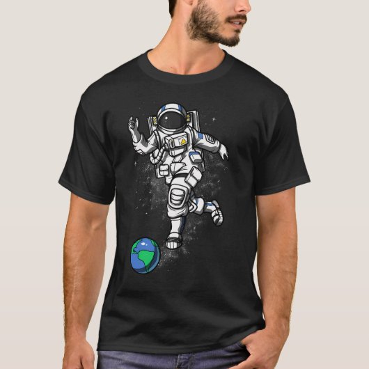 T-shirt Bowling de l'astronaute spatial (Devant)