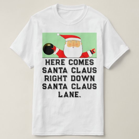 T-shirt Bowling de Noël (Design devant)