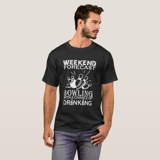 T-SHIRT BOWLING DE PRÉVISION DE WEEK-END