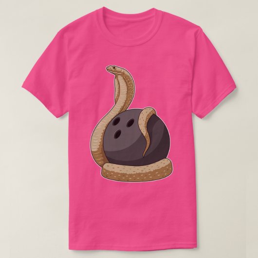 T-shirt Bowling de serpent balle 2 (Design devant)