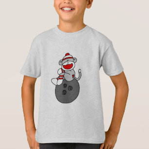 T-shirt Bowling de singe de chaussette