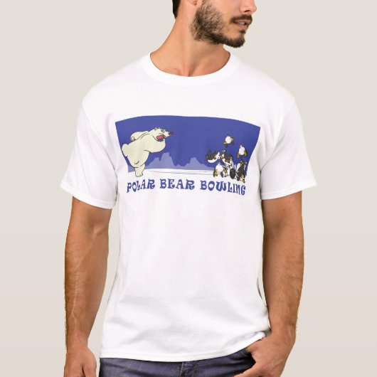 T-SHIRT BOWLING D'OURS BLANC (Devant)
