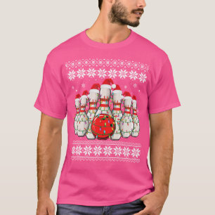 T-shirt Bowling drôle laide bowling de Noël laid Bowlers