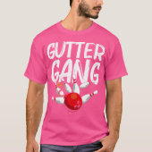 T-shirt Bowling Drôle Pour Cool Gutter Gang Bowlers (Devant)