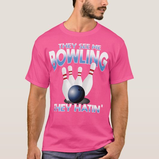 T-shirt Bowling Drôle Pour Garçons Filles (Devant)