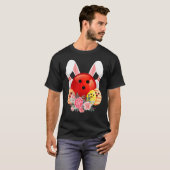 T-shirt Bowling Easter Bunny Egg 2022 Fleurs de lapin (Devant entier)
