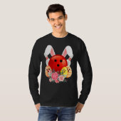 T-shirt Bowling Easter Bunny Egg 2022 Fleurs de lapin Pasc (Devant entier)