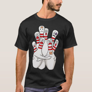 T-shirt Bowling Écarts Pins Drôle Bowler