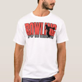 T-shirt Bowling en rouge (Devant)