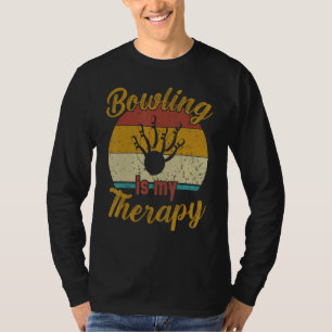 T-shirt Bowling Est Mon Thérapie Retro Bowling