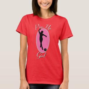 T-shirt Bowling femme's Sportswear Pin-Up Girl Custom T-Sh