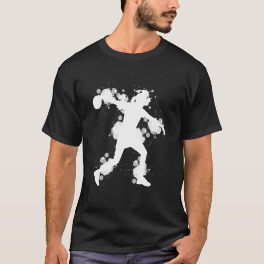 T-shirt Bowling Girl Ball Pin Bowler Strike Bowling Team B (Devant)