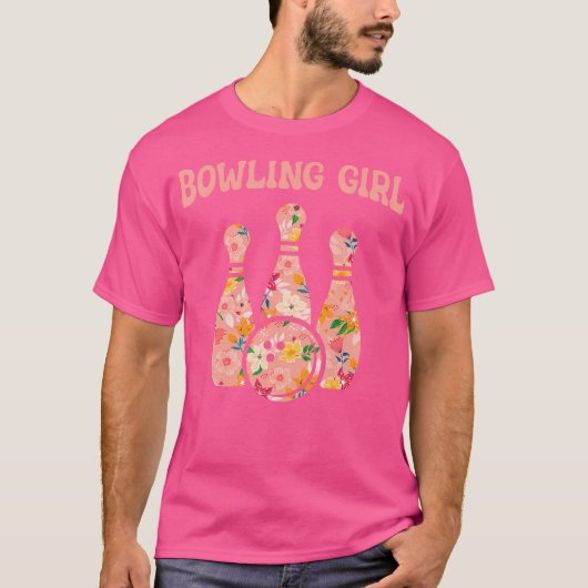 T-shirt Bowling Girl Funny Bowling Team Bowler Bowling (Devant)
