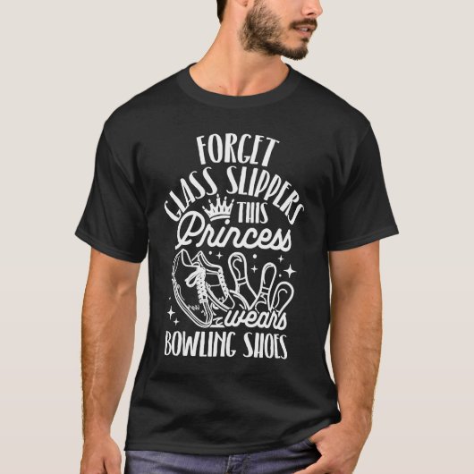 T-shirt Bowling Girl Princess Pin Bowler Strike Bowling Fa (Devant)