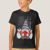 T-shirt Bowling Gnome Bowling Gnomes Funny Gnome Bowling (Devant)