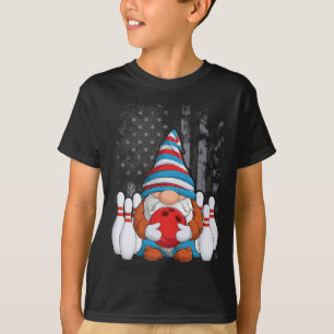 T-shirt Bowling Gnome Bowling Gnomes Funny Gnome Bowling