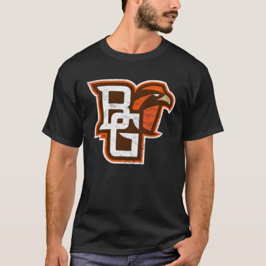 T-shirt Bowling Green BGSU Falcons Distressed Primary (Devant)