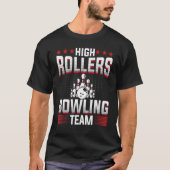 T-shirt Bowling    High Rollers Bowling Team Bowler (Devant)