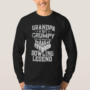 T-shirt Bowling Hommes Grand-père Quilleur Bowling