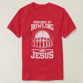 T-shirt Bowling Jesus Bowler Bowling T (Design devant)