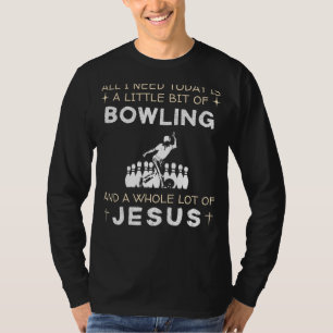 T-shirt Bowling & Jesus Funny Tee - Chemise sportive Hilar