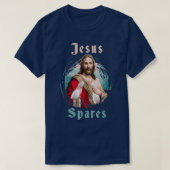 T-shirt Bowling Jesus Spares Bowling T (Design devant)